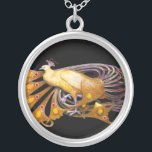 COLLIER ÉLÉGANT CACHET EN JAUNE ET NOIR<br><div class="desc">Design coloré et élégant avec pierres 3D lumineuses Design graphique numérique par Bulgan Lumini. Partie de la nouvelle collection ARCADIA.</div>