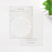 Collier élégant Porte-étendard en bois blanc (Bureau)