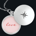 Collier En Argent Aimer le texte rouge<br><div class="desc">Aimer le texte rouge</div>