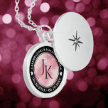 Collier En Argent Anniversaire Mariage élégant du 2ème 5ème Rose Qua<br><div class="desc">Célébrez le 2e ou 5e anniversaire de mariage avec ce lieu commémoratif! Un élégant lettrage noir et blanc avec des confettis hexagonaux sur un arrière - plan rose riche ajoute une touche mémorable pour cette occasion spéciale et cette étape importante. Customisez avec les initiales du couple, un message spécial et...</div>