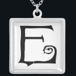 Collier en argent Momogramme<br><div class="desc">Colliers de conservation esthétique inspirés de Goth Choisissez soit Finition or plaqué argent ou argent sterling Unique Personnalisé personnalisé! st Noël Mariage Keepsaké Noir Colliers de fête de mariage - pour changer la couleur arrière - plan - cliquez sur personnaliser - cliquez sur modifier - choisissez l'outil dernier dans le...</div>