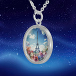 Collier En Argent Tour Eiffel Paris Aquarelle Florale |<br><div class="desc">Embrassez l'élégance parisienne avec ce magnifique collier d'argent sterling, au charme délicat inspiré d'une aquarelle représentant la Tour Eiffel et aux accents floraux luxuriants. Le design complexe capte le romantisme et le raffinement de Paris, ajoutant une touche de beauté raffinée à toute tenue. Idéal pour l'usage quotidien ou les occasions...</div>