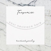 Collier en pierre Turquoise Joaillerie Carte d'aff