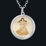 Collier Été Christian angel<br><div class="desc">Collier d'été Angel, t-shirts et cadeaux Angel par ArtMuvz Illustration. T-shirt Ange de charme, cadeaux d'anniversaire et de Noël de Christian Ange, sac fourre-tout, tasse, casquette. Les cadeaux d'anges sont une façon réfléchie et significative de montrer à quelqu'un qui vous tient à coeur.Les cadeaux d'anges peuvent être de nature religieuse...</div>