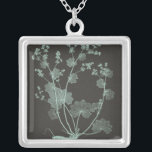 Collier Étude de la nature de la menthe et du charbon de b<br><div class="desc">Floral</div>