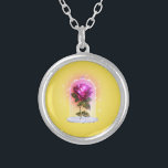 Collier Filles de beauté enchantées de rose rouge magique<br><div class="desc">collier</div>