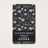 Collier floral portant la carte d'affichage Bijoux (Dos)