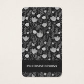 Collier floral portant la carte d'affichage Bijoux (Devant)