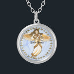 Collier Gold Christian Angel<br><div class="desc">Collier d'Ange d'or, t-shirts et cadeaux d'Ange par ArtMuvz Illustration. Magnifique t-shirt Gold Angel, cadeau d'anniversaire Christian Angel et cadeaux de Noël, sac fourre-tout, tasse, casquette. Les cadeaux d'anges sont une façon réfléchie et significative de montrer à quelqu'un qui vous tient à coeur. Que vous cherchiez un cadeau pour un...</div>