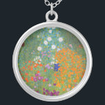 Collier Gustav Klimt - Jardin des fleurs<br><div class="desc">Jardin aux fleurs - Gustav Klimt en 1905-1907</div>