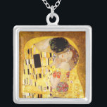 Collier Gustav Klimt La Peinture Classique Du Kiss<br><div class="desc">Gustav Klimt Le Kiss Gustav Klimt a utilisé de l'or réel dans sa belle oeuvre de femmes Art nouveau et d'art décoratif. Cette peinture Klimt a été appelée "Le Baiser" et est l'oeuvre Art nouveau la plus connue qu'il ait jamais peinte. Le tableau de Gustav Klimt est celui d'une femme...</div>