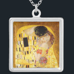 Collier Gustav Klimt La Peinture Classique Du Kiss<br><div class="desc">Gustav Klimt Le Kiss Gustav Klimt a utilisé de l'or réel dans sa belle oeuvre de femmes Art nouveau et d'art décoratif. Cette peinture Klimt a été appelée "Le Baiser" et est l'oeuvre Art nouveau la plus connue qu'il ait jamais peinte. Le tableau de Gustav Klimt est celui d'une femme...</div>