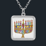 Collier Happy Hanukkah Dreidels Menorah<br><div class="desc">You are viewing The Lee Hiller Design Collection. Appareil,  Venin & Collectibles Lee Hiller Photofy or Digital Art Collection. You can view her her Nature photographiy at at http://HikeOurPlanet.com/ and follow her hiking blog within Hot Springs National Park.</div>