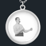 Collier Homme excessivement viril Meme<br><div class="desc">Au sujet de ce meme : Les "bandes dessinées de rage" sont une collection toujours croissante de bandes dessinées qui prolifèrent les sites Web produits par contenu d'utilisateur tels que le reddit, le 4chan, et les 9gag, notamment, qui se composent d'un ensemble de base de caractères fondamentaux idiots et drôles,...</div>
