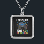 Collier J'ai écrasé 100 jours de l'école Monster Truck Boy<br><div class="desc">100 Jours de l'école Monster Camion 100e Jour des garçons de l'école</div>