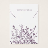 Collier Joaillerie Carte d'affichage ・ Floral sauv (Devant)