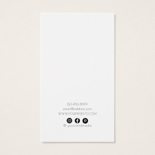 ©Collier Joaillerie Carte d'affichage ・ Simplicité (Dos)