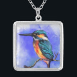 Collier Kingfisher Bird<br><div class="desc">Beau Kingfisher Bird Colliers - MIGNED peinture design</div>