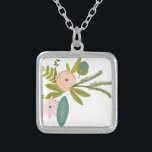 Collier La faune et la flore<br><div class="desc">Flore et Faune Vintage Flore et Faune Mariage N'importe quelle couleur pour Zig Zag Chevron Arrière - plan - remplacer le rose par n'importe quelle couleur en cliquant sur personnaliser, puis modifier. Utilisez l'outil dernier du menu déroulant pour modifier n'importe quelle couleur personnalisée pour correspondre à vos couleurs Mariages -...</div>