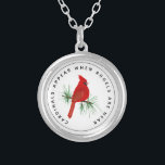 Collier Les Cardinaux Apparaissent Quand Les Anges Sont Pr<br><div class="desc">De notre collection du Mémorial du Cardinal Rouge - le dicton dit : "Les cardinaux apparaissent quand les anges sont proches"</div>