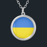 Collier Liberté du drapeau ukrainien<br><div class="desc">Ukraine Flag - Soutien à la liberté ! Faisons du monde un endroit meilleur - tout le monde ensemble ! Un monde meilleur commence - dépend - a besoin de VOUS aussi! Vous pouvez transférer vers plus de 1000 produits Zazzle. Redimensionnez et déplacez ou supprimez et ajoutez des éléments /...</div>