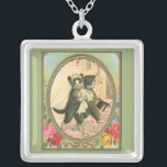 Collier Mariée de chat et mariage de chambre<br><div class="desc">Images victoriennes et rétro sous licence appropriée.</div>