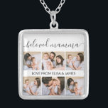 Collier Mignonne Mamma Maman Maman Fête des mères Collage<br><div class="desc">Encapsulez la joie de la maternité avec ce collier "Mamma bien-aimée", un emblème de l'union. Chaque segment photo dans le collage est un témoignage de tendre les premiers instants, une célébration de nouveaux débuts. Conçu avec amour comme un cadeau personnalisé de la Fête des Mères, ce charmant morceau est un...</div>