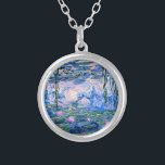 Collier Monet : Water Lys 1919, célèbre peinture,<br><div class="desc">Claude Monet : Water Lilies Red,  1919,  belle peinture d'art</div>