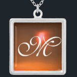 Collier Monogramme de gemme orange<br><div class="desc">Design élégant et unique avec pierres précieuses. Modélisation et rendu en 3D Studio Max par Bulgan Lumini .Part de la série Hyper Talismans.</div>