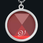 Collier Monogramme rouge rubis<br><div class="desc">Design élégant et unique avec pierres précieuses. Modélisation et rendu en 3D Studio Max par Bulgan Lumini .Part de la série Hyper Talismans.</div>