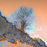 COLLIER MONTAGNE ABSTRAITE<br><div class="desc">Un design artistique abstrait d'un arbre de montagne solitaire.</div>