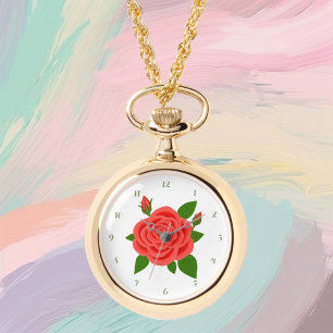 Collier Montre eWatch Rose Rouge