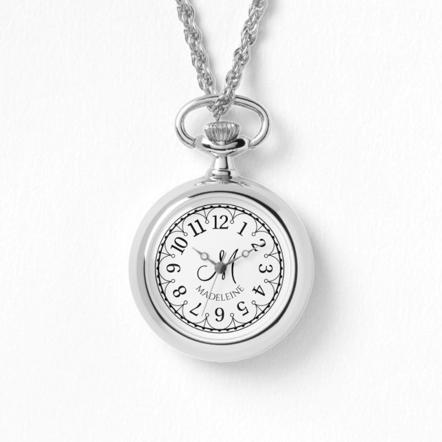 Collier Montre Femme Monogramme (Recto)