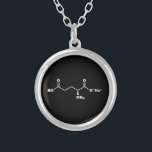 Collier MSG Monosodium Glutamate Molecule Formule chimique<br><div class="desc">MSG Monosodium Glutamate Moléculaire ~ Composé organique de la formule de structure du squelette chimique. Globe Trotters se spécialise dans l'imagerie idiosyncratique du monde entier. Vous y trouverez des Cartes de Voeux,  Cartes Postales,  Posters,  Mousepads et plus encore.</div>