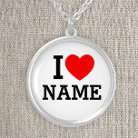 Collier Nom du coeur<br><div class="desc">Inscrivez votre nom ou votre texte sur le nom Section.</div>