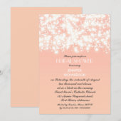 collier pêche lumières nuptiale douche invitation (Devant / Derrière)