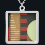 Collier Peinture à panneaux de style loft contemporain<br><div class="desc">Un tableau de style loft contemporain avec panneaux multicolores et cercles. Une autre création extraordinaire de Jennifer Goldberger,  achetez cette pièce et jetez un oeil à quelques-uns de ses autres tableaux !</div>