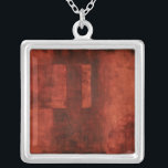 Collier Peinture de Crimson profonde avec formes géométriq<br><div class="desc">Si vous aimez le rouge,  c'est l'impression pour vous. Les formes géométriques peuplent l'arrière - plan. Prenez la main sur cette magnifique impression dès aujourd'hui !</div>