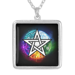 Collier pentagramme du Wiccan