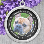 Collier Photo personnalisée Monument aux chiens de compagn<br><div class="desc">Honore ton meilleur ami avec un collier photo mémorial personnalisé. Ce souvenir unique pour animaux de compagnie est le cadeau idéal pour vous, votre famille ou vos amis pour rendre hommage à votre être aimé. Nous espérons que votre collier photo mémorial de chien vous apportera paix, joie et des souvenirs...</div>