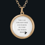 Collier Plaqué Or do-it-yourself, personnalisé<br><div class="desc">Vous pouvez facilement customiser ce produit. Vous pouvez télécharger votre design au format JPG en cliquant sur le bouton Personnaliser bleu.</div>