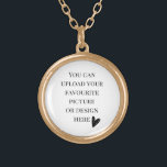 Collier Plaqué Or do-it-yourself, personnalisé<br><div class="desc">Vous pouvez facilement customiser ce produit. Vous pouvez télécharger votre design au format JPG en cliquant sur le bouton Personnaliser bleu.</div>