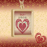Collier Plaqué Or Fête des mères balayer le coeur rouge Meilleure oe<br><div class="desc">Un cadeau chaleureux qui peut être gardé près de votre coeur. Accessoire parfait pour correspondre à votre ensemble de bijoux. Correspond à votre vêtement, montre et garde-robe!. Juste le bon cadeau pour la Fête des Mères, la Saint-Valentin, les Anniversaires, Anniversaires et plus encore! Pendentif carré personnalisé dans le collier qui...</div>