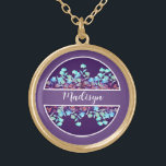Collier Plaqué Or Fleur d'aquarelle personnalisée de la fête nuptial<br><div class="desc">Célébrez votre journée spéciale avec notre Fête nuptiale Personnalisée Aquarelle Fleur or Collier plaqué or. Ce magnifique bijou n'est pas seulement un bel accessoire, mais aussi une façon réfléchie de dire merci à votre fête de mariée. Le design complexe de la fleur d'aquarelle personnalisée en fait un cadeau parfait pour...</div>