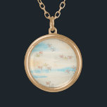 Collier Plaqué Or Fleurs de printemps<br><div class="desc">Beau art japonais vintage - idéal pour les mariage</div>
