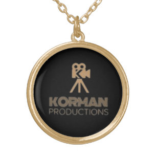 Collier Plaqué Or Logo de la chaîne YouTube de Korman Productions