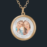 Collier Plaqué Or Meilleurs Amis Pour Toujours BFF Simple Photo Mode<br><div class="desc">Ce design simple et classique est composé de typographie serif et d'ajouter une photo personnalisée. "Best Friends Forever" tourne autour de la photo de vos amis</div>