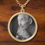Collier Plaqué Or Photo personnalisée Mémorial personnalisé Décès Pè<br><div class="desc">Un design personnalisé et personnalisé avec nom et espace pour une photo. En mémoire d'amour,  pour toujours dans nos coeurs.</div>