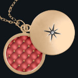 Collier Plaqué Or Rouge et or Diamant Tufted Cuir Texture luxe<br><div class="desc">Diamant Rouge et Or Tissu en Cuir Tufté Joyau d'Or de luxe Cadeau personnalisé - Vous pouvez également ajouter votre texte / Nom / plus - Faire votre cadeau spécial - Redimensionner et déplacer ou supprimer et ajouter du texte / des éléments avec outil de personnalisation! Conception par MIGNED. S'il...</div>