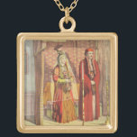 Collier Plaqué Or Un mariage juif, gravé par des pasteurs de<br><div class="desc">Image : 83446 un mariage juif,  gravé par des pasteurs de Charles,  1862 (litho). Lennep,  fourgon de H.J. (19ème siècle) (ensuite). Collection privée,  la collection de Stapleton.  Art,  beaux-arts.</div>